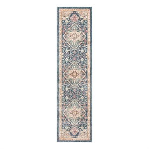 Safavieh Illusion 2'-3&quot x 8'-0&quot Polyester Power Loomed Rug in Blue / Purple