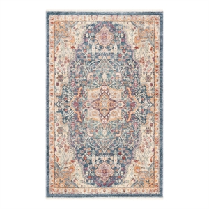Safavieh Illusion 3'-0&quot x 5'-0&quot Polyester Power Loomed Rug in Blue / Purple