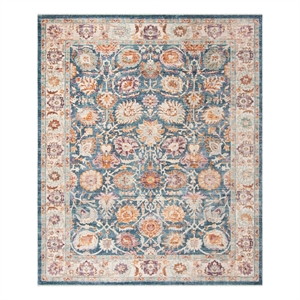 Safavieh Illusion 9'-0&quot x 12'-0&quot Polyester Power Loomed Rug in Blue / Cream