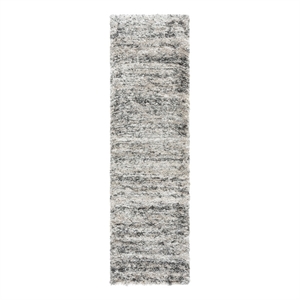 Safavieh Iceland Shag 2'-0&quot x 8'-0&quot Power Loomed Rug in Cream / Gray