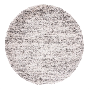 Safavieh Iceland Shag 6'-7&quot x 6'-7&quot Power Loomed Rug in Cream / Gray