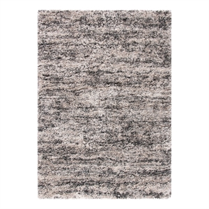 Safavieh Iceland Shag 8'-0&quot x 10'-0&quot Power Loomed Rug in Cream / Gray