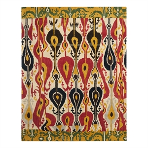 Safavieh Ikat 6'-0&quot x 9'-0&quot Wool Hand Tufted Rug in Cream / Green