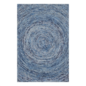 Safavieh Ikat 3'-0&quot x 5'-0&quot Wool Hand Tufted Rug in Blue / Multi-Color