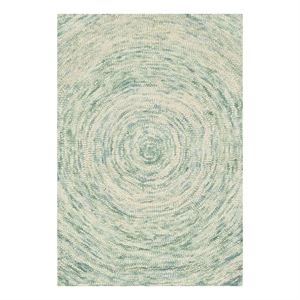 Safavieh Ikat 3'-0&quot x 5'-0&quot Wool Hand Tufted Rug in Ivory / Blue