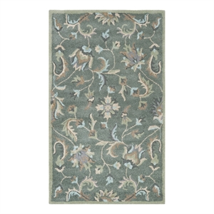 Safavieh Jardin 3'-0&quot x 5'-0&quot Wool Hand Tufted Rug in Gray / Multi-Color