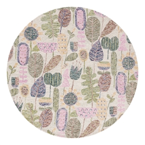 Safavieh Jardin 6'-0&quot x 6'-0&quot Wool and Cotton Hand Tufted Rug in Beige / Blue