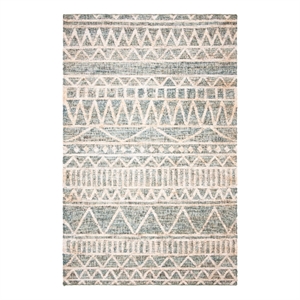 Safavieh Kilim 5'-0&quot x 8'-0&quot Jute and Cotton Hand Loomed Rug in Blue / Beige