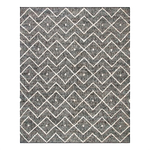 Safavieh Kilim 9'-0&quot x 12'-0&quotJute and Cotton Hand Loomed Rug in Charcoal/Natural