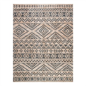 Safavieh Kilim 8'-0&quot x 10'-0&quotJute and Cotton Hand Loomed Rug in Natural/Charcoal