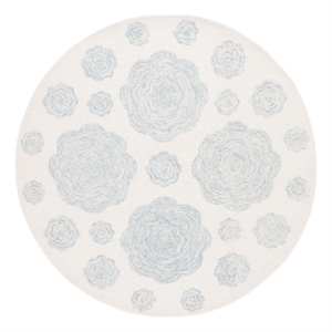 Safavieh Jardin 6'-0&quot x 6'-0&quot Wool and Polyester Hand Tufted Rug in Ivory / Gray