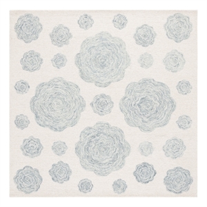 Safavieh Jardin 6'-0&quot x 6'-0&quot Wool and Polyester Hand Tufted Rug in Ivory / Gray
