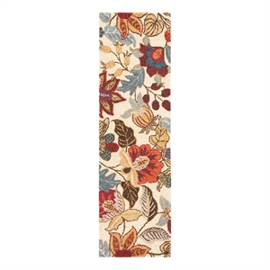 Safavieh Jardin 2'-3&quot x 6'-0&quot Wool Hand Tufted Rug in Beige / Multi-Color