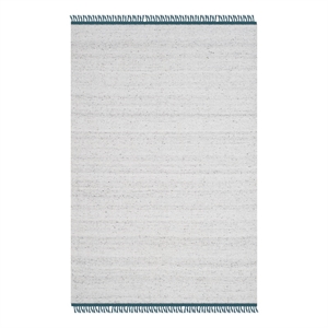 Safavieh Kilim 4'-0&quot x 6'-0&quot Cotton Hand Woven Rug in Ivory / Gray