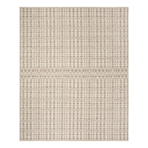 Safavieh Kilim 8'-0&quot x 10'-0&quot Wool and Cotton Hand Woven Rug in Ivory/Light Gray