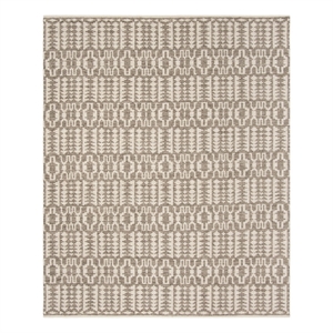 Safavieh Kilim 8'-0&quot x 10'-0&quot Wool and Cotton Hand Woven Rug in Ivory / Gray
