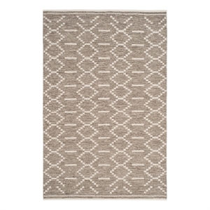 Safavieh Kilim 4'-0&quot x 6'-0&quot Wool and Cotton Hand Woven Rug in Gray / Ivory