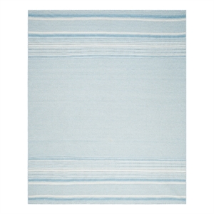 Safavieh Kilim 8'-0&quot x 10'-0&quot Wool Hand Woven Flat Weave Rug in Light Blue/Ivory