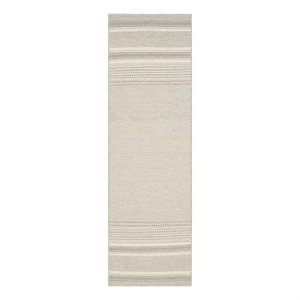 Safavieh Kilim 2'-3&quot x 7'-0&quot Wool Hand Woven Flat Weave Rug in Gray / Ivory