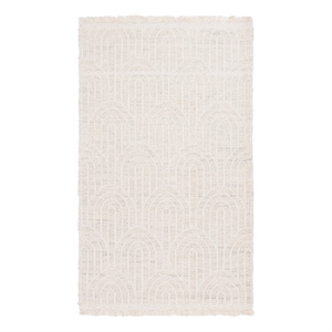 Safavieh Kilim 3'-0&quot x 5'-0&quot Wool Hand woven Rug in Light Gray / Ivory