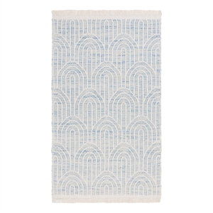 Safavieh Kilim 3'-0&quot x 5'-0&quot Wool Hand woven Rug in Blue / Ivory
