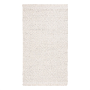 Safavieh Kilim 3'-0&quot x 5'-0&quot Wool Hand woven Rug in Light Gray / Ivory