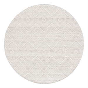 Safavieh Kilim 6'-0&quot x 6'-0&quot Wool and Cotton Flatweave Rug in Beige / Ivory