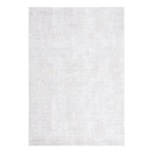 Safavieh Kingston 4'-0&quot x 6'-0&quot Polyester Power Loomed Rug in Ivory / Light Gray
