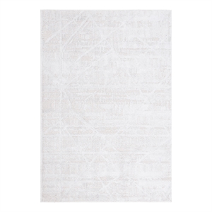Safavieh Kingston 8'-0&quot x 10'-0&quot Polyester Power Loomed Rug in Ivory /Light Gray