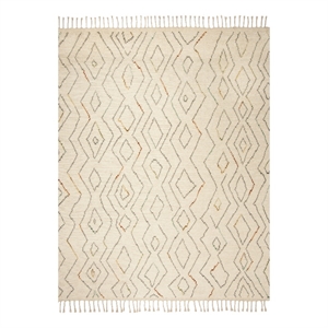 Safavieh Kenya 9'-0&quot x 12'-0&quot Wool and Cotton Hand KnottedRuginIvory/Multi-Color