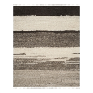 Safavieh Kenya 8'-0&quot x 10'-0&quot Wool and Cotton Hand Knotted Rug in Ivory / Gray