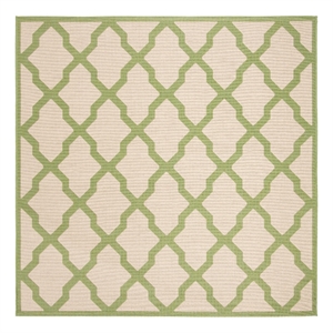 Safavieh Linden 100 6'-7&quot x 6'-7&quot Power Loomed Rug in Cream / Olive
