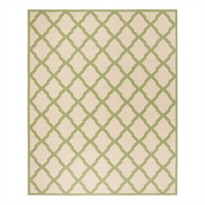 Safavieh Linden 100 9'-0&quot x 12'-0&quot Power Loomed Rug in Cream / Olive