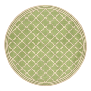 Safavieh Linden 100 6'-7&quot x 6'-7&quot Power Loomed Rug in Olive / Cream
