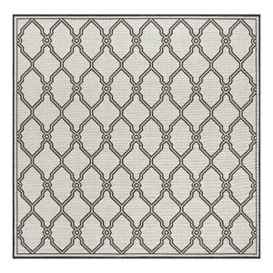 Safavieh Linden 100 6'-7&quot x 6'-7&quot Power Loomed Rug in Light Gray / Charcoal