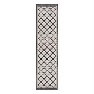 Safavieh Linden 100 2'-2&quot x 8'-0&quot Power Loomed Rug in Light Gray / Charcoal