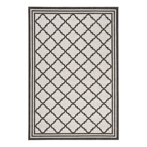 Safavieh Linden 100 4'-0&quot x 6'-0&quot Power Loomed Rug in Light Gray / Charcoal
