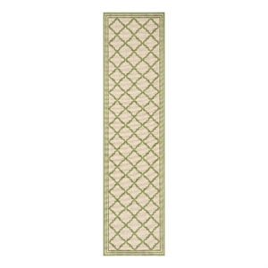 Safavieh Linden 100 2'-2&quot x 8'-0&quot Power Loomed Rug in Cream / Olive