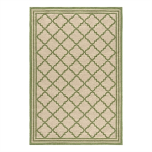 Safavieh Linden 100 4'-0&quot x 6'-0&quot Power Loomed Rug in Cream / Olive
