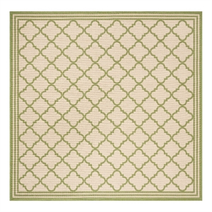 Safavieh Linden 100 6'-7&quot x 6'-7&quot Power Loomed Rug in Cream / Olive