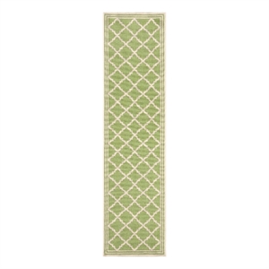 Safavieh Linden 100 2'-2&quot x 8'-0&quot Power Loomed Rug in Olive / Cream