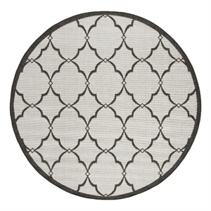 Safavieh Linden 100 6'-7&quot x 6'-7&quot Power Loomed Rug in Light Gray / Charcoal