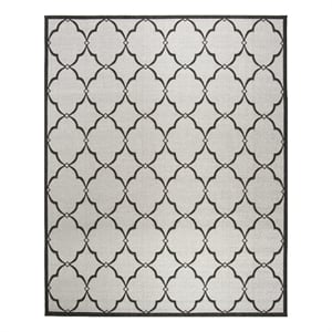 Safavieh Linden 100 8'-0&quot x 10'-0&quot Power Loomed Rug in Light Gray / Charcoal