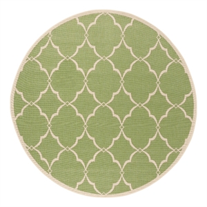 Safavieh Linden 100 6'-7&quot x 6'-7&quot Power Loomed Rug in Olive / Cream