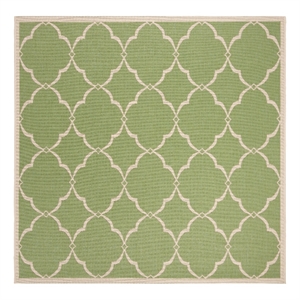 Safavieh Linden 100 6'-7&quot x 6'-7&quot Power Loomed Rug in Olive / Cream