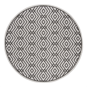 Safavieh Linden 100 6'-7&quot x 6'-7&quot Power Loomed Rug in Light Gray / Charcoal