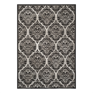 Safavieh Linden 100 5'-3&quot x 7'-6&quot Power Loomed Rug in Light Gray / Charcoal