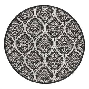 Safavieh Linden 100 6'-7&quot x 6'-7&quot Power Loomed Rug in Light Gray / Charcoal
