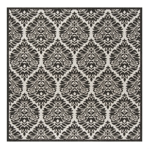 Safavieh Linden 100 6'-7&quot x 6'-7&quot Power Loomed Rug in Light Gray / Charcoal