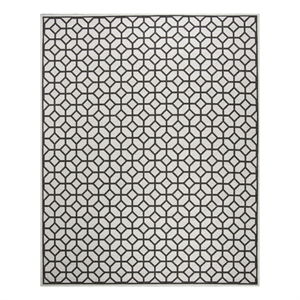 Safavieh Linden 100 9'-0&quot x 12'-0&quot Power Loomed Rug in Light Gray / Charcoal